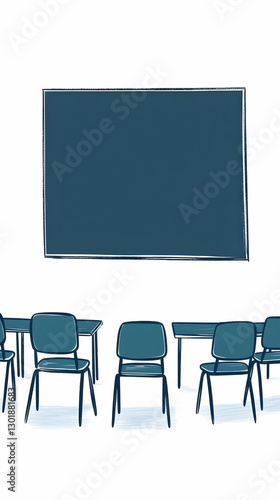Illustration Empty Classroo...
