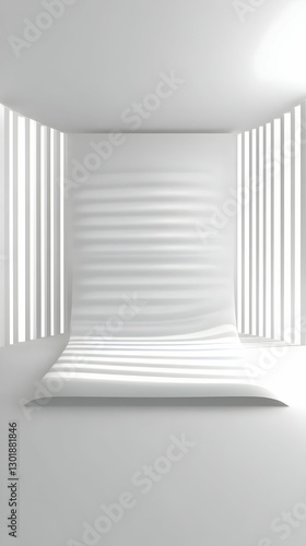 3D Abstract Background - Wh...