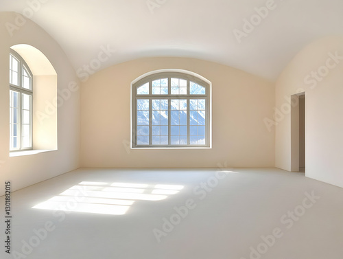Illustration Empty Room Win...