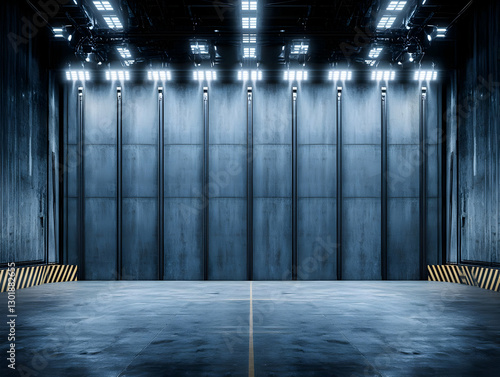 Industrial 3D Background: D...