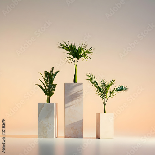 3D Illustration Minimalist ...