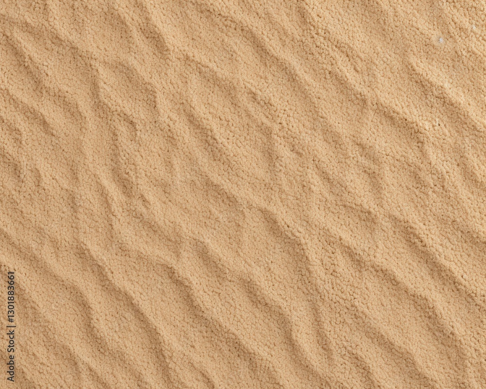 Fototapeta premium Close-up view of textured sandy surface with gentle ripples and undulations in natural light