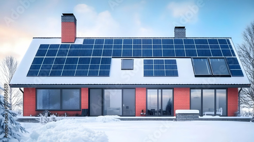 3D Illustration Modern Hous...