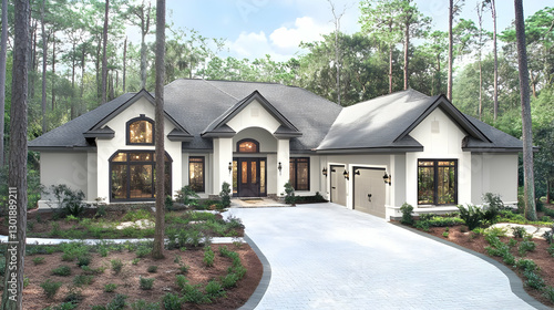 Illustration of Modern Home...