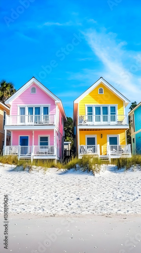 Photo Beach Houses Coastal ...