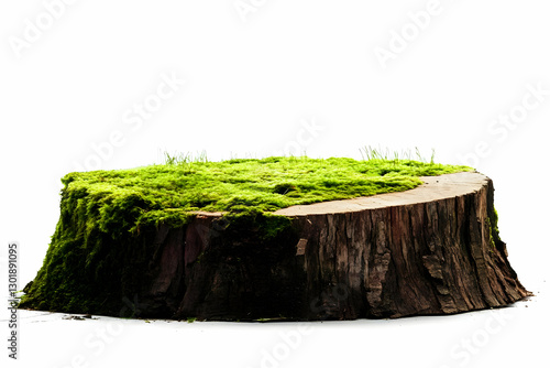 Photo Mossy Tree Stump Natu...