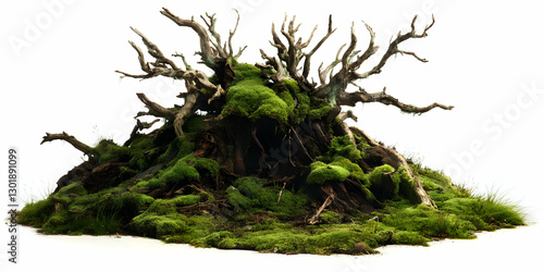 Photo Mossy Tree Stump Natu...