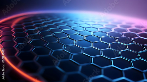 3D Abstract Background Hexa...