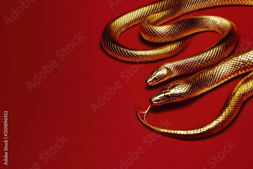 Illustration Golden Snakes ...