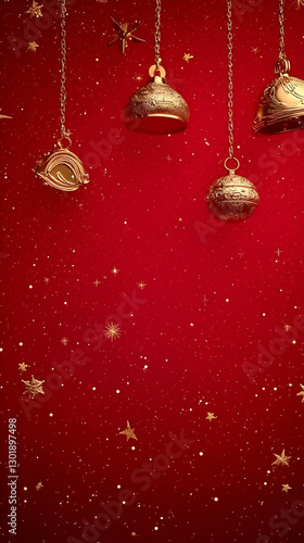 Red Festive Background with...