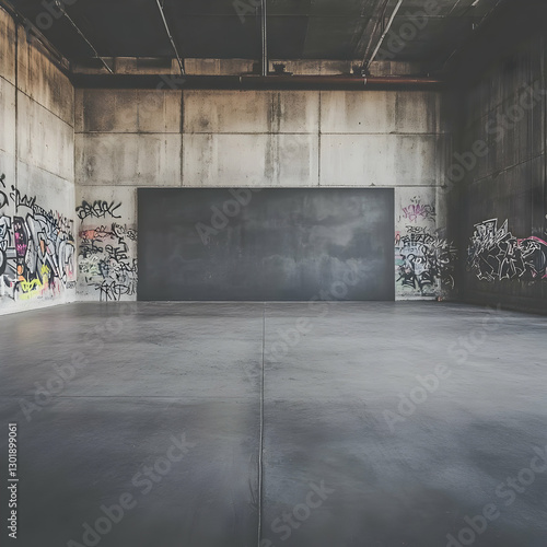 Photo Empty Concrete Room G...
