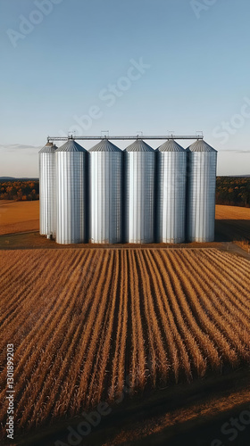 Photo - Grain Silos, Cornfi...