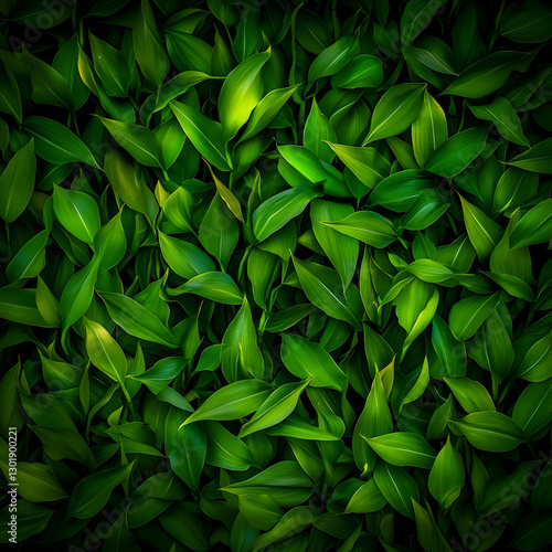 Illustration Lush Green Lea...