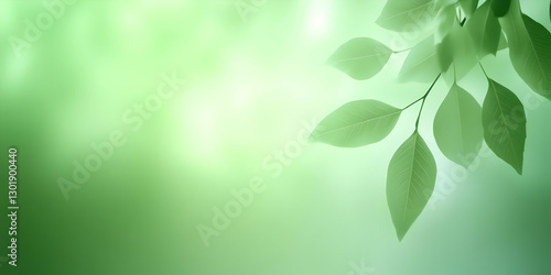 Green Leaves Abstract Backg...