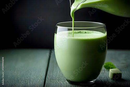 Photo Green Tea Latte Pouri...