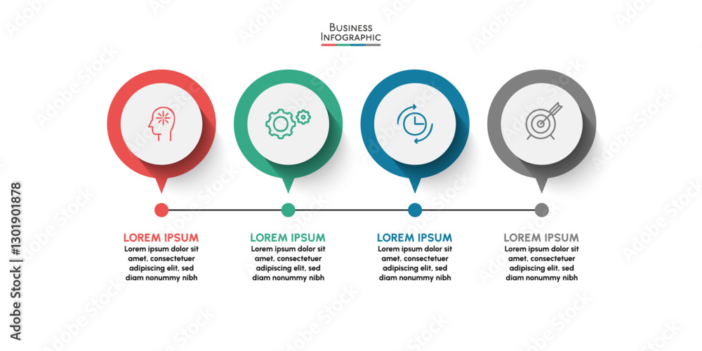 Business data visualization. timeline infographic icons designed for abstract background template Business data visualization. timeline infographic icons designed for abstract background template