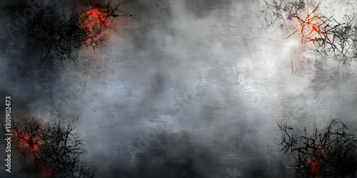 Abstract Grey Background wi...