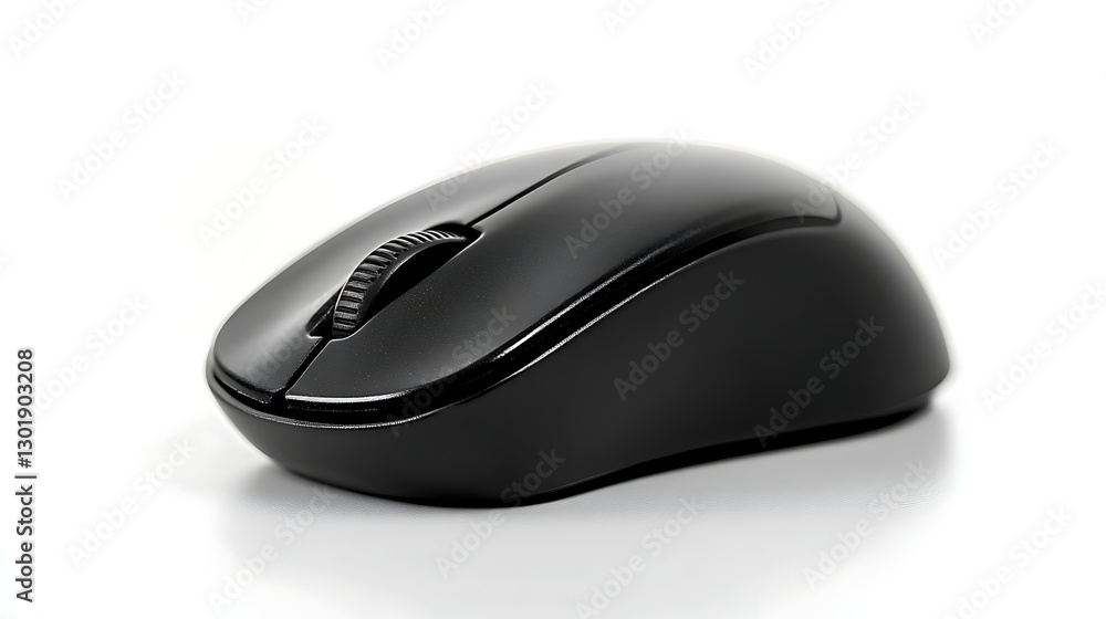 a white computer mouse on a white surface a white computer mouse on a white surface