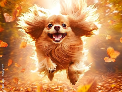 Illustration of Happy Dog R...