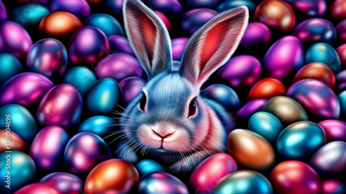Illustration Colorful Easte...