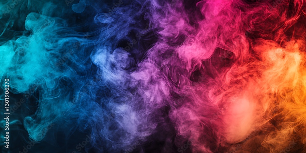 Obraz premium colorful smoke in the sky