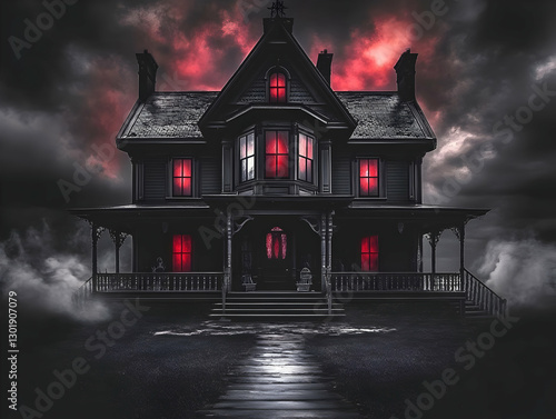 Illustration of Haunted Hou...