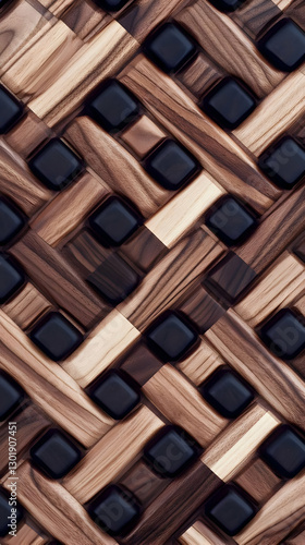 3D Illustration Wood Textur...