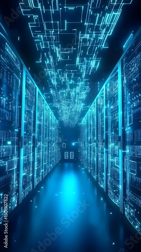3D Illustration - Server Ro...