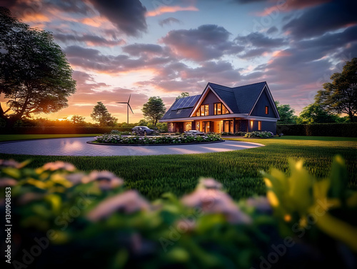 3D Illustration Modern Eco-...