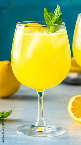 Refreshing Lemon Drink Glas...