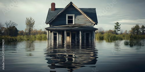 Illustration Abandoned Hous...