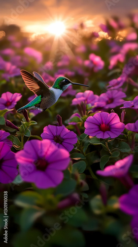 Hummingbird Illustration, S...