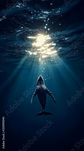 Illustration Whale Ocean Su...