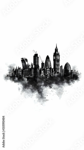 Illustration Cityscape Arch...