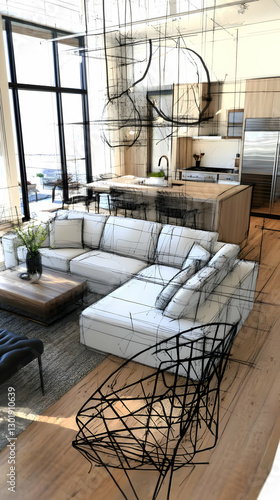 Illustration Modern Living ...