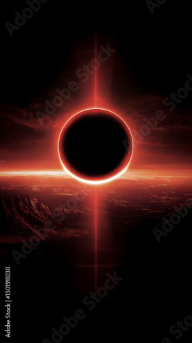 Illustration of Red Eclipse...