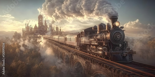 3D Illustration - Steam Tra...