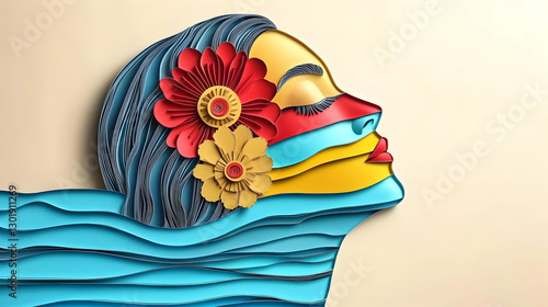 Illustration - Woman with F...
