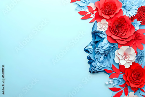 Illustration Paper Flowers ...