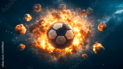 3D Illustration- Soccer Bal...