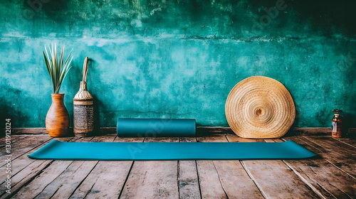 Photo Tranquil Yoga Setting...