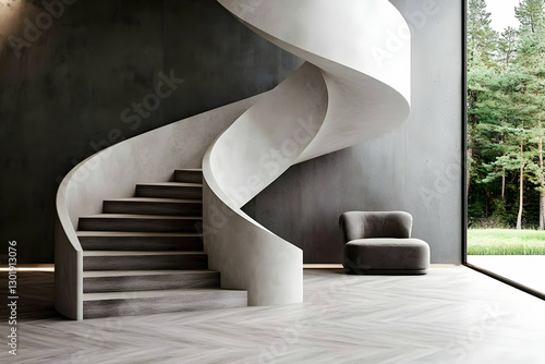 3D Illustration Modern Inte...