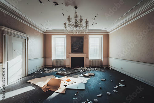 Photo Derelict Room Interio...