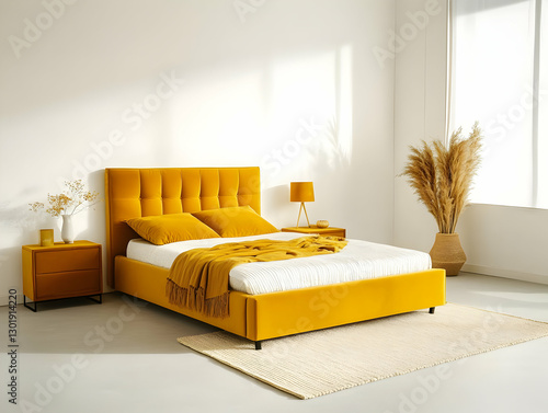 Illustration- Yellow Bedroo...