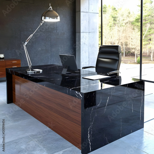 3D Illustration Modern Offi...
