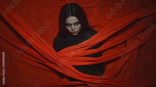 Crimson Drape Illustration:...