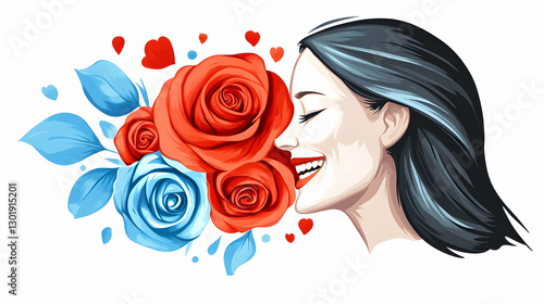 Illustration - Woman with R...
