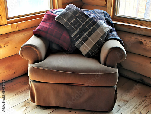 Photo Cozy Cabin Corner Arm...