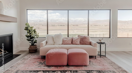 Photo Modern Living Room In...