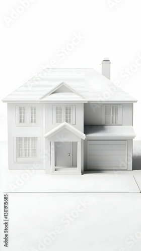 3D Illustration White House...